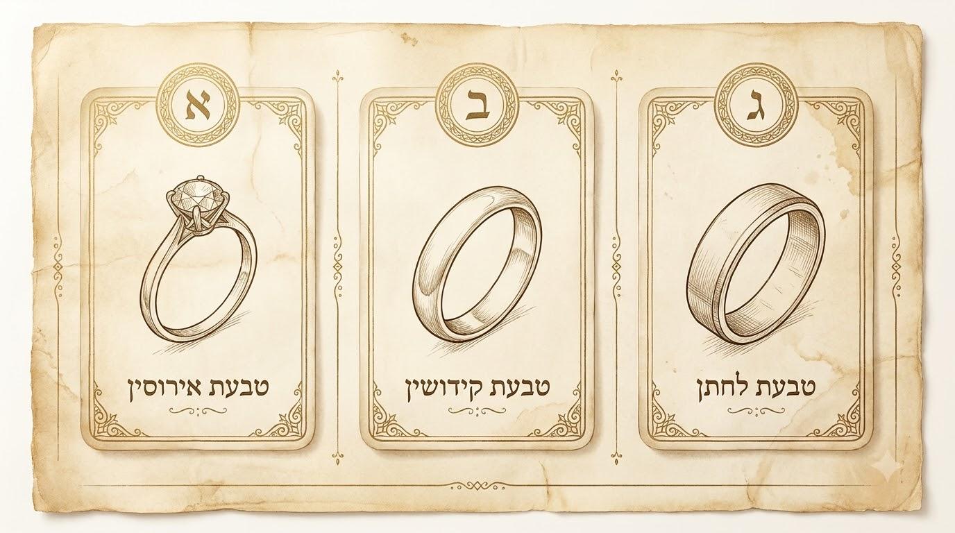 הבדל בין טבעת אירוסין לטבעת קידושין