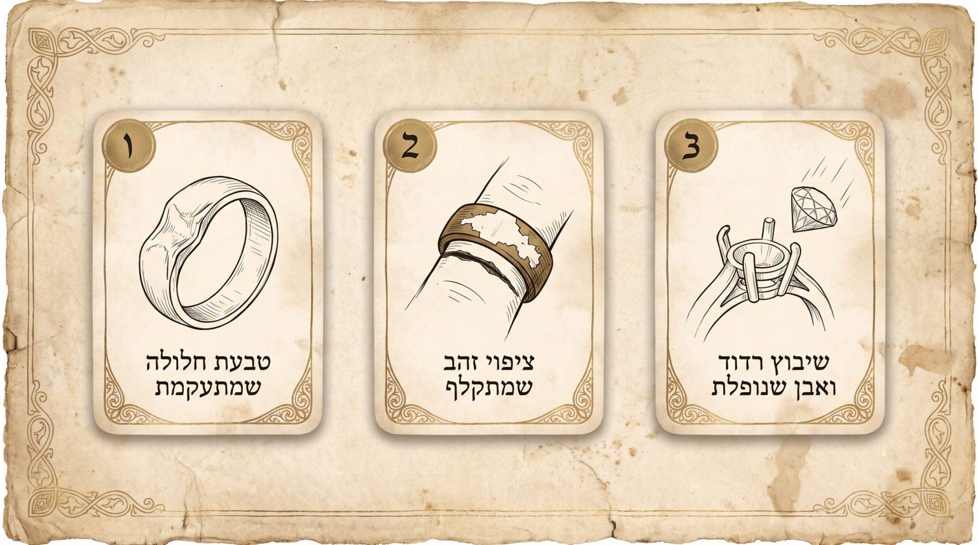 טבעת חלולה מעוקמת לעומת טבעת זהב מלא בעבודת יד